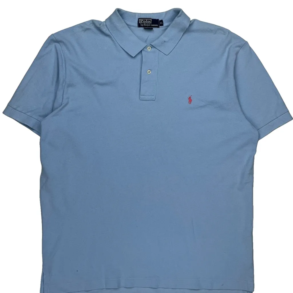 Polo By Ralph Lauren Polo Shirt - XL Blue Cotton - Image 5