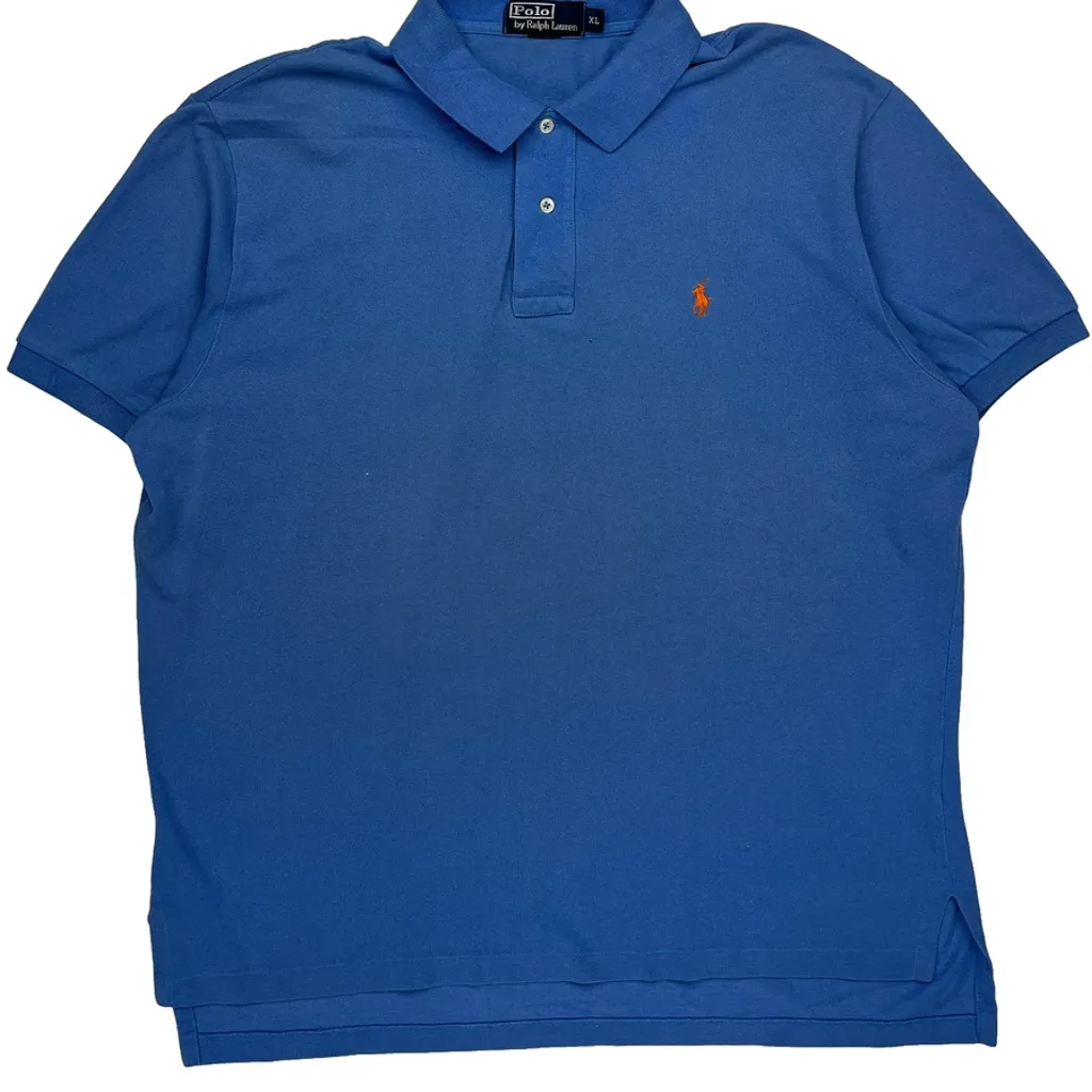 Polo By Ralph Lauren Polo Shirt - XL Blue Cotton - Image 4