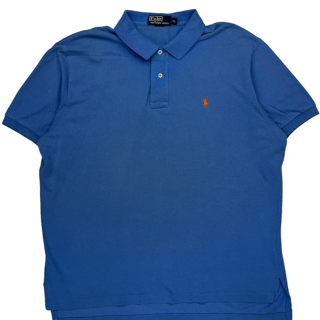 Polo By Ralph Lauren Polo Shirt - XL Blue Cotton - Image 5