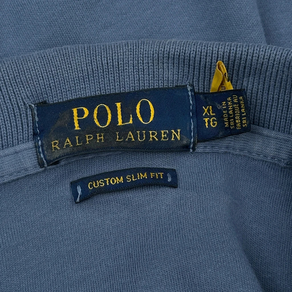 Polo By Ralph Lauren Slim Fit Polo Shirt - XL Blue Cotton - Image 3