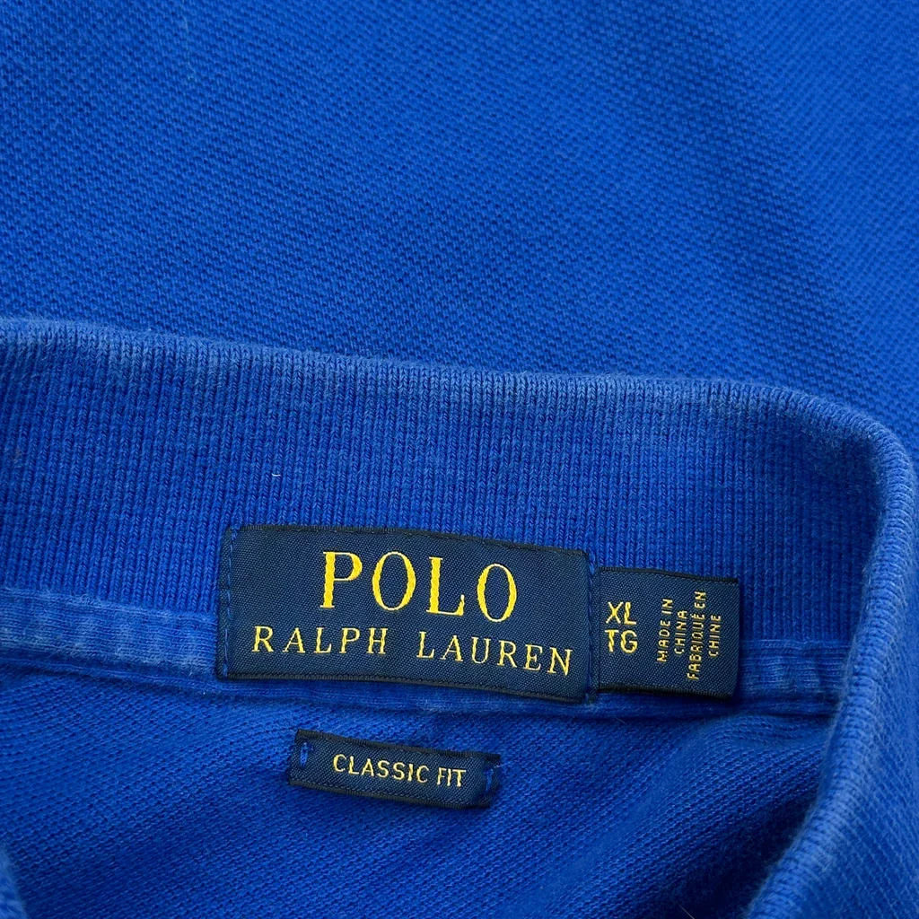 Polo By Ralph Lauren Polo Shirt - XL Blue Cotton - Image 3