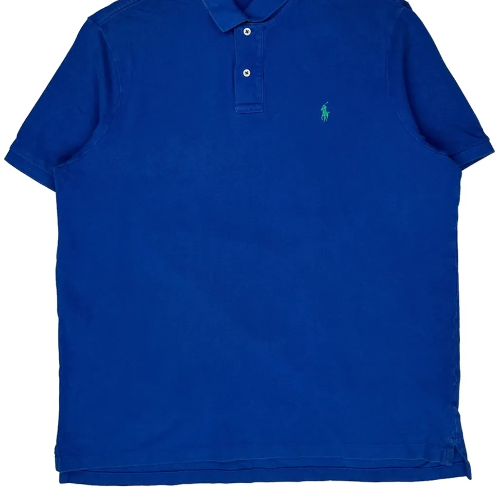 Polo By Ralph Lauren Polo Shirt - XL Blue Cotton - Image 4