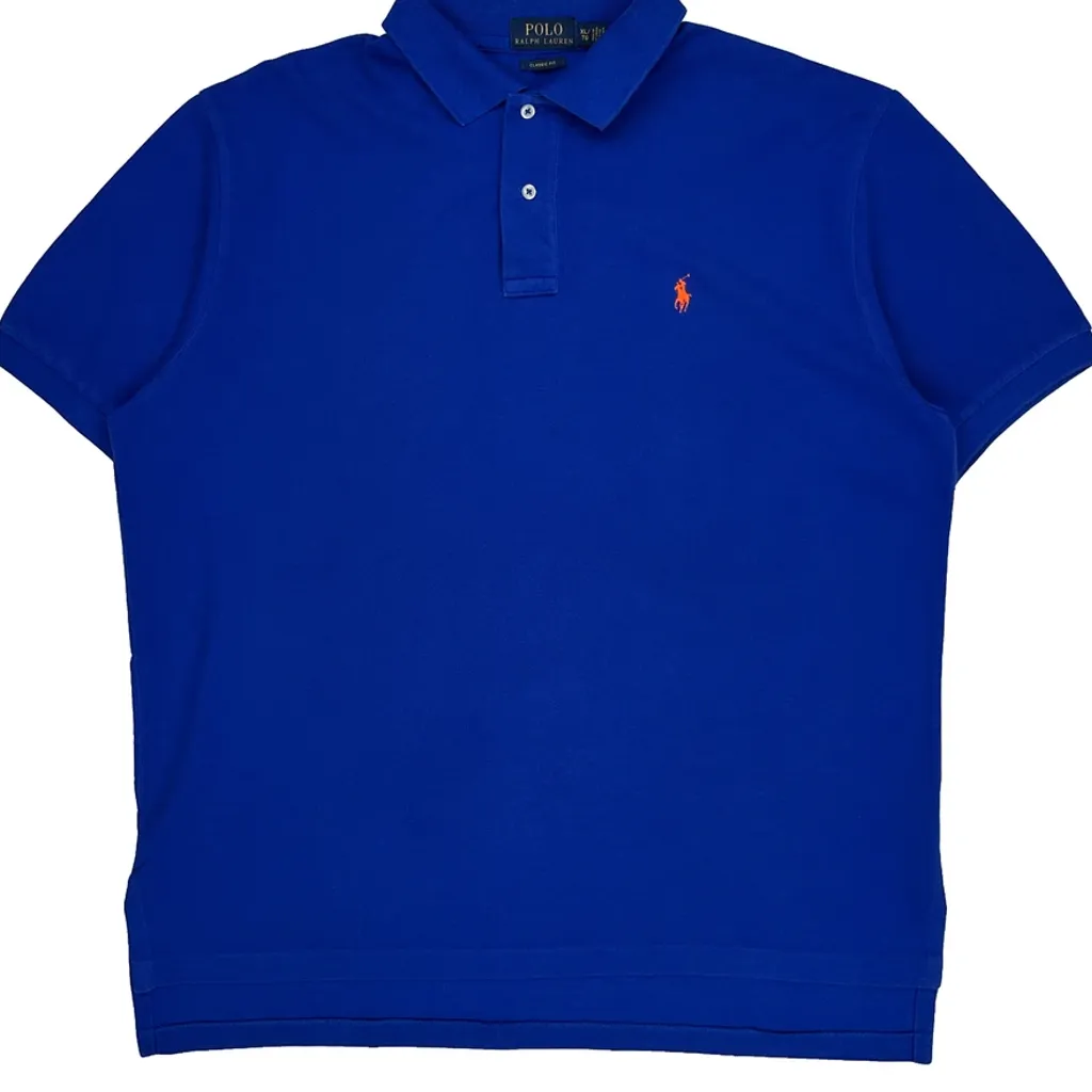 Polo By Ralph Lauren Polo Shirt - XL Blue Cotton - Image 4