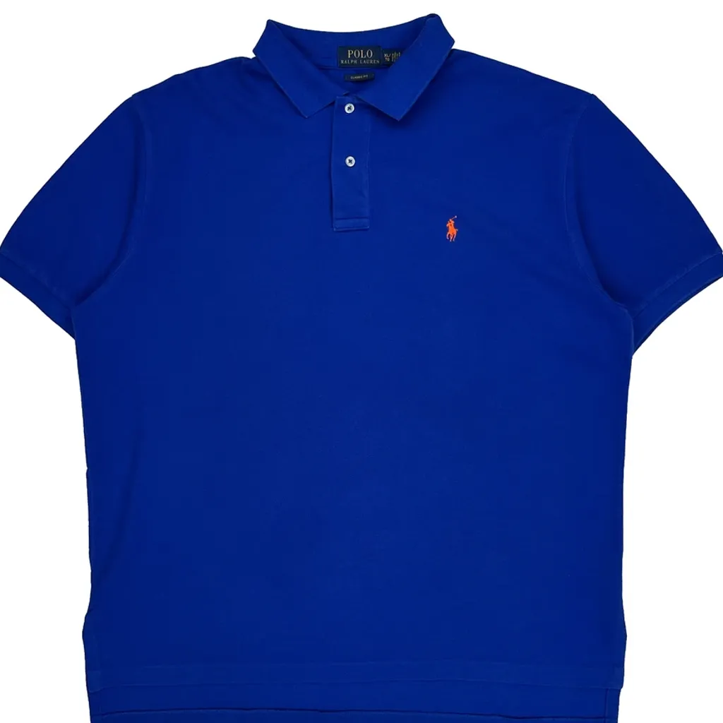 Polo By Ralph Lauren Polo Shirt - XL Blue Cotton - Image 5