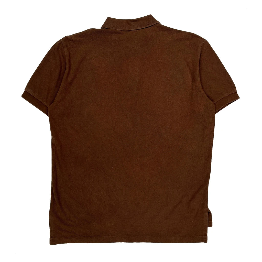 Polo By Ralph Lauren Polo Shirt - Large Brown Cotton - Image 2
