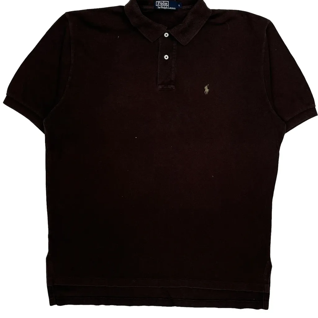 Polo By Ralph Lauren Polo Shirt - Large Brown Cotton - Image 4