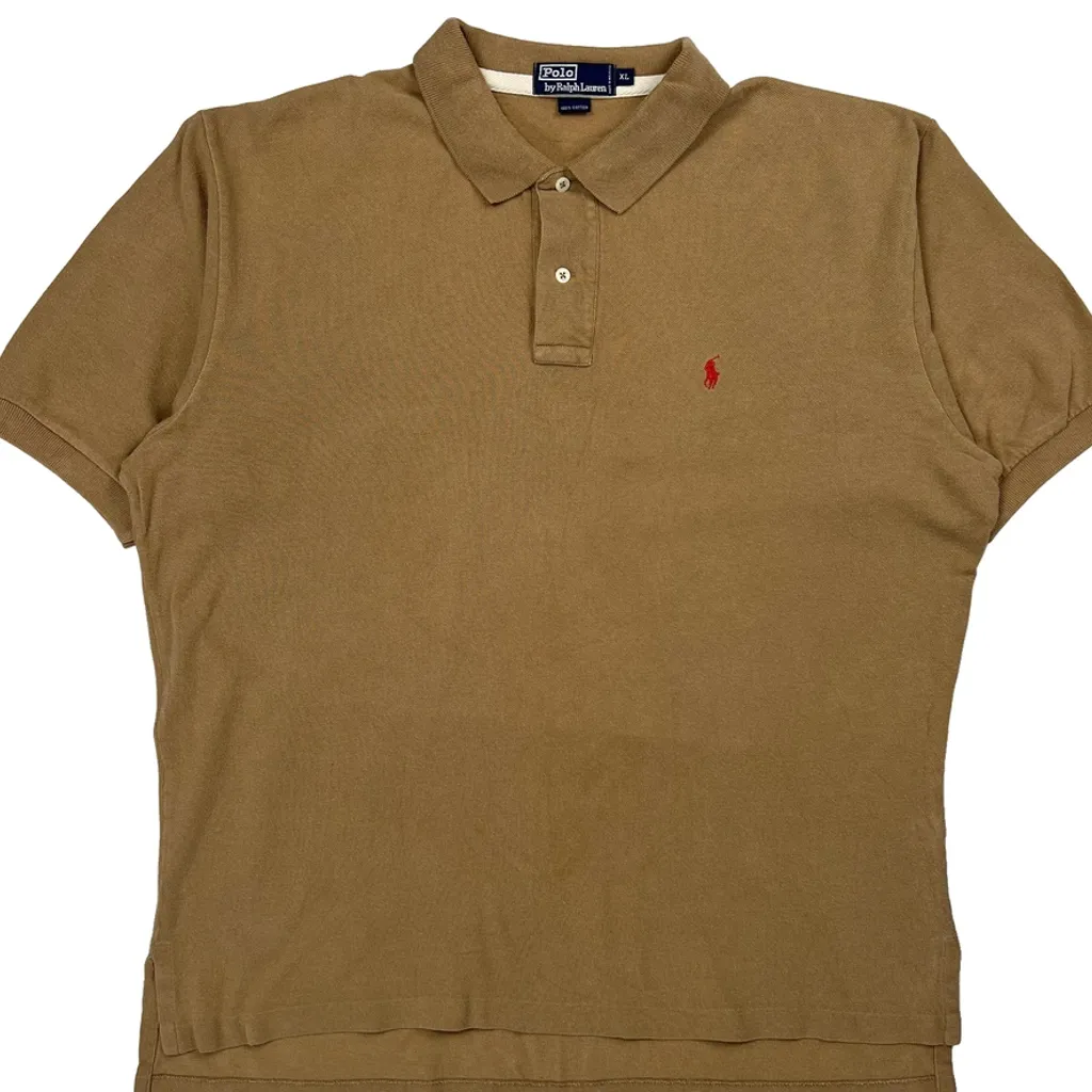 Polo By Ralph Lauren Polo Shirt - XL Brown Cotton - Image 4