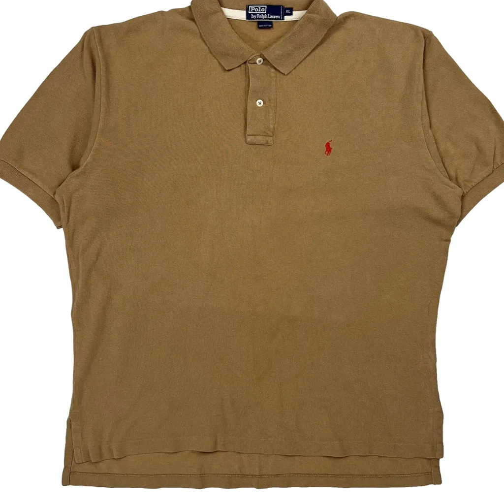 Polo By Ralph Lauren Polo Shirt - XL Brown Cotton - Image 5
