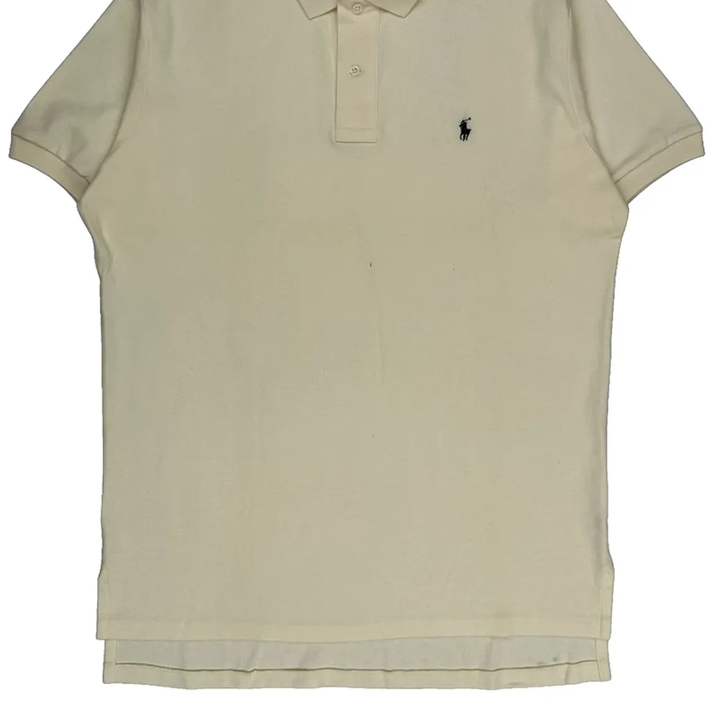 Polo By Ralph Lauren Polo Shirt - XL Cream Cotton - Image 4