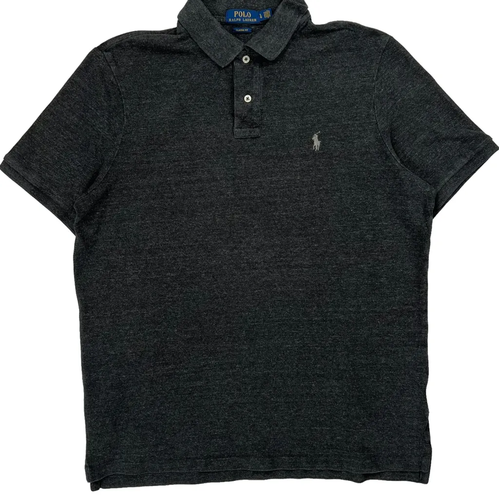 Polo By Ralph Lauren Polo Shirt - Medium Gray Cotton - Image 4