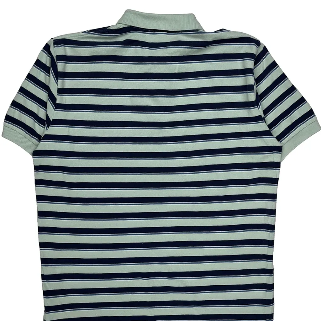 Polo By Ralph Lauren Striped Polo Shirt - Large Green Cotton - Image 6