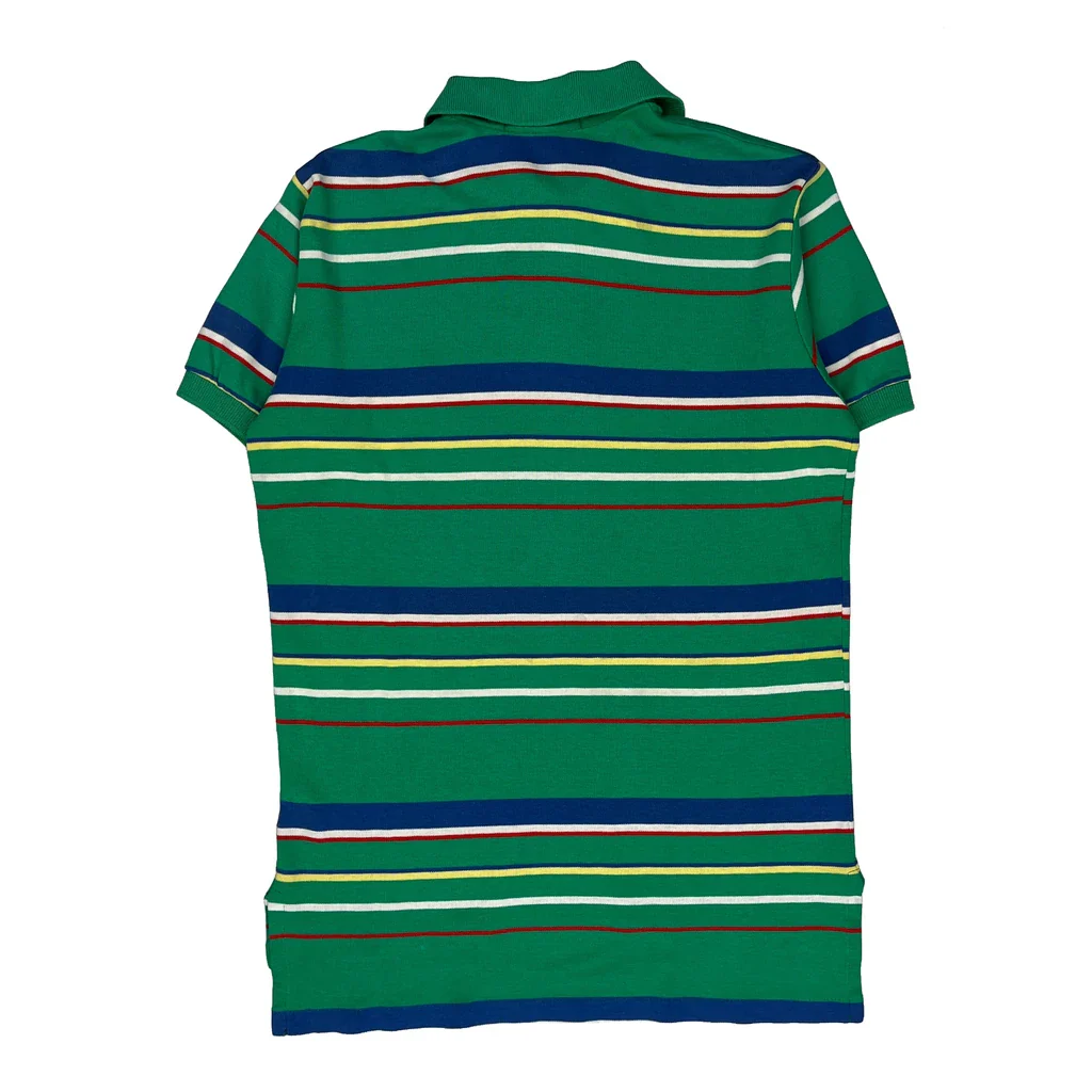 Polo By Ralph Lauren Striped Polo Shirt - Medium Green Cotton - Image 2