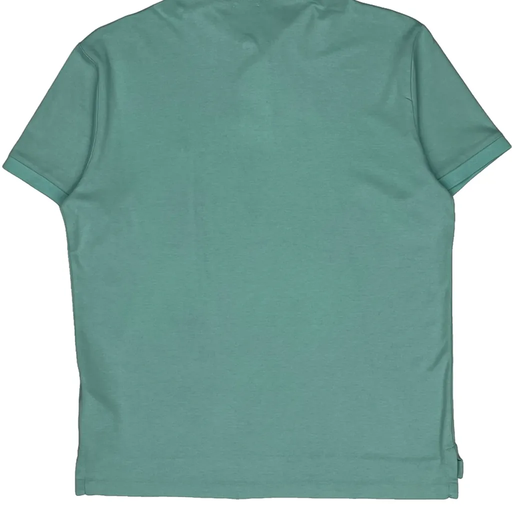 Polo By Ralph Lauren Slim Fit Polo Shirt - Medium Green Cotton - Image 6