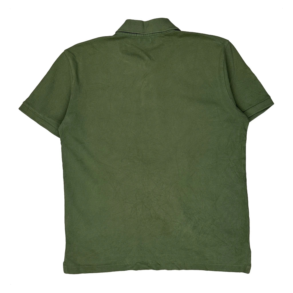 Polo By Ralph Lauren Slim Fit Polo Shirt - Medium Green Cotton - Image 2