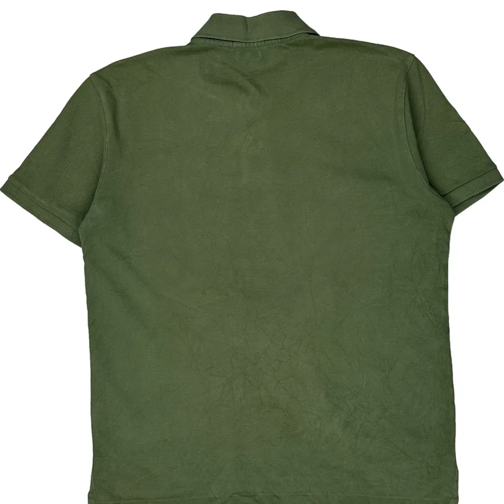 Polo By Ralph Lauren Slim Fit Polo Shirt - Medium Green Cotton - Image 7