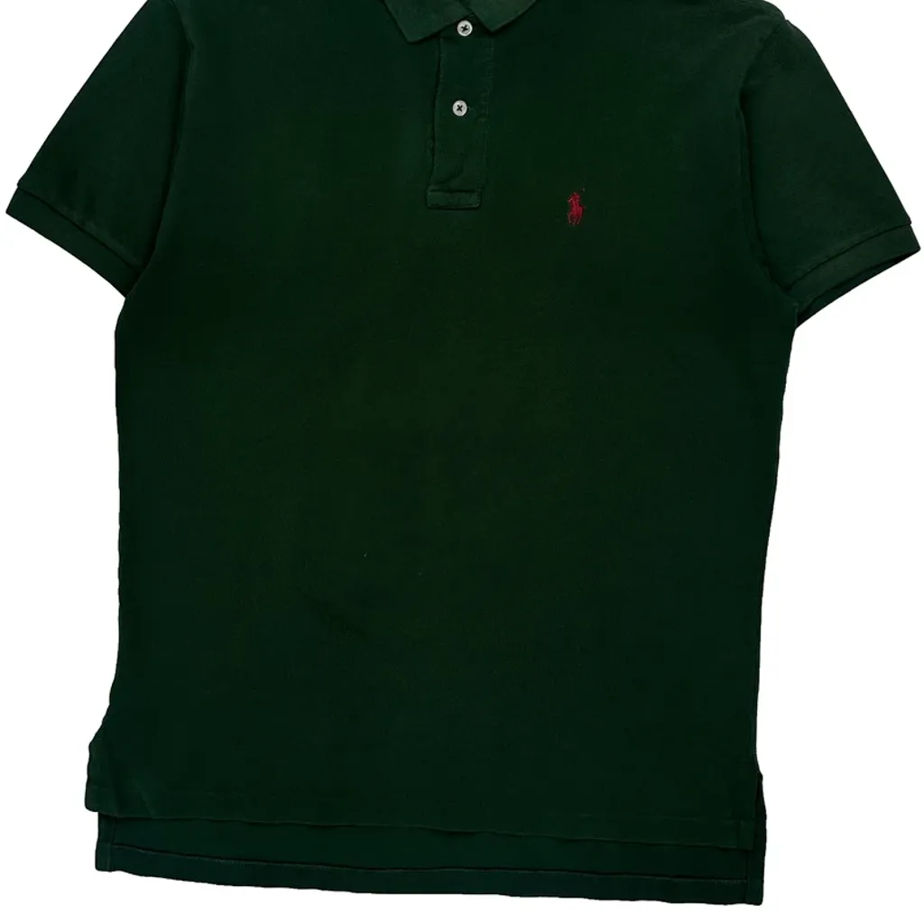 Polo By Ralph Lauren Polo Shirt - Medium Green Cotton - Image 5