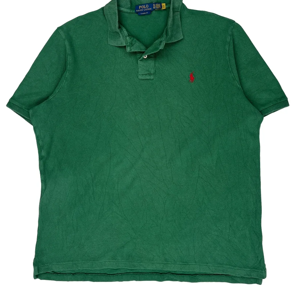 Polo By Ralph Lauren Polo Shirt - XL Green Cotton - Image 4