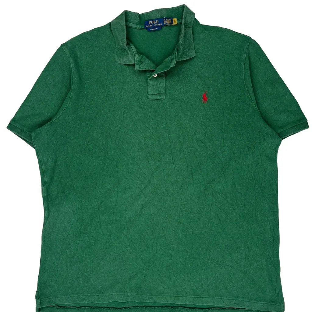 Polo By Ralph Lauren Polo Shirt - XL Green Cotton - Image 5