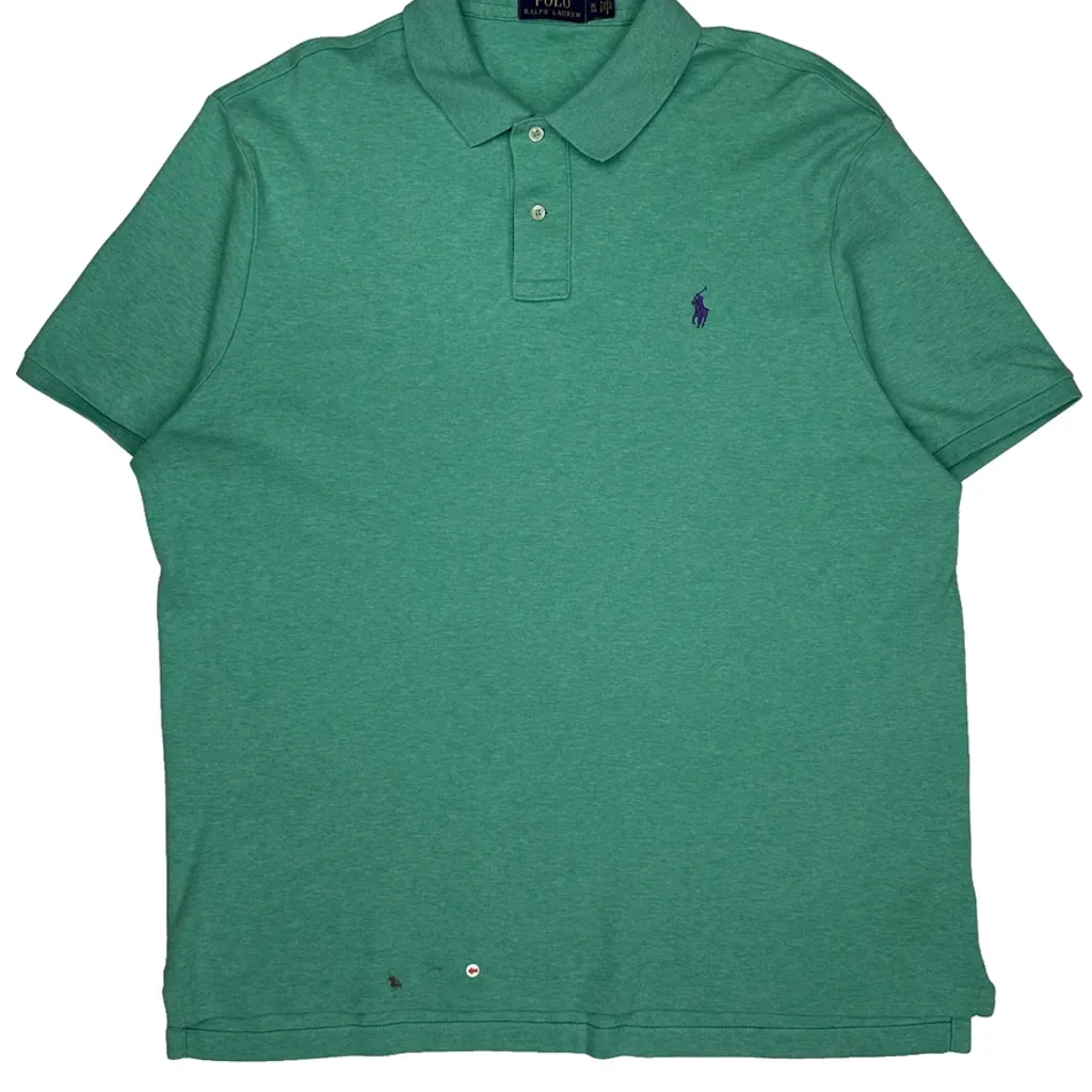 Polo By Ralph Lauren Polo Shirt - XL Green Cotton - Image 7