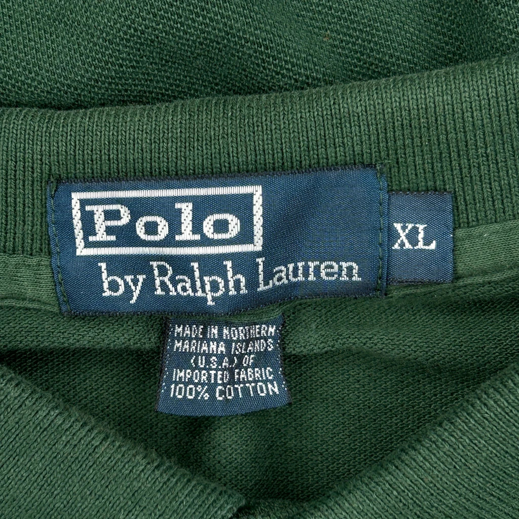 Polo By Ralph Lauren Polo Shirt - XL Green Cotton - Image 3
