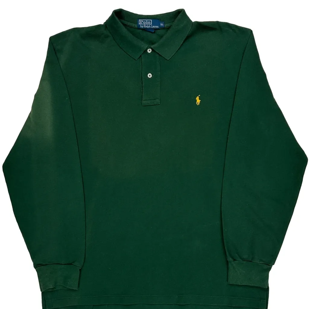 Polo By Ralph Lauren Polo Shirt - XL Green Cotton - Image 4