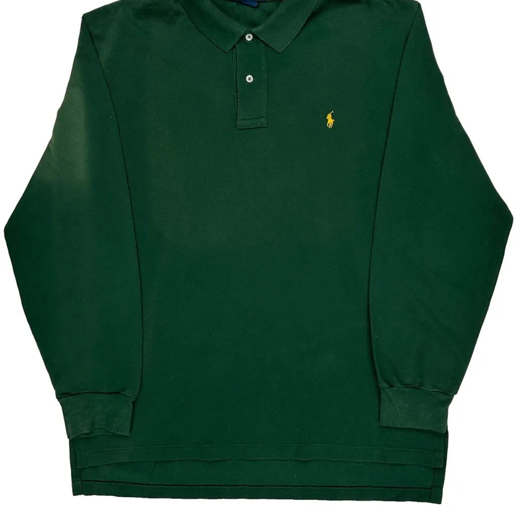 Polo By Ralph Lauren Polo Shirt - XL Green Cotton - Image 5