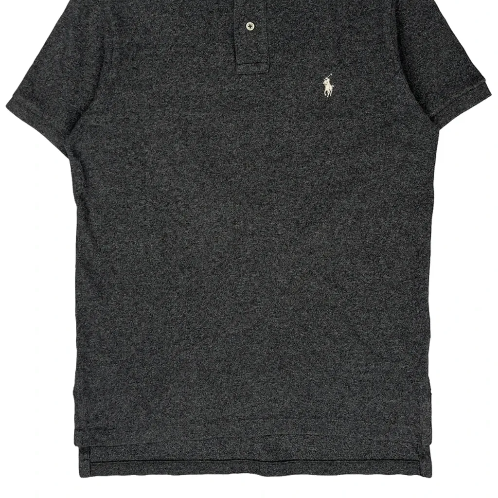 Polo By Ralph Lauren Polo Shirt - Medium Grey Cotton - Image 5
