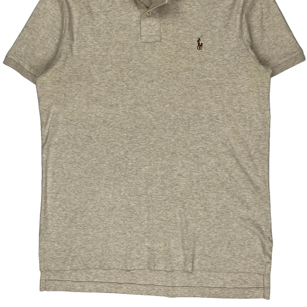Polo By Ralph Lauren Polo Shirt - Medium Grey Cotton - Image 4
