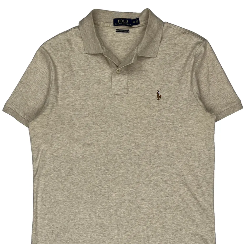 Polo By Ralph Lauren Polo Shirt - Medium Grey Cotton - Image 5
