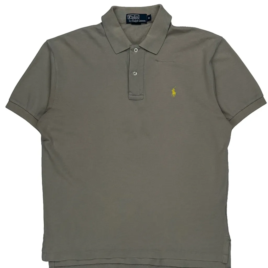 Polo By Ralph Lauren Polo Shirt - Medium Grey Cotton - Image 4