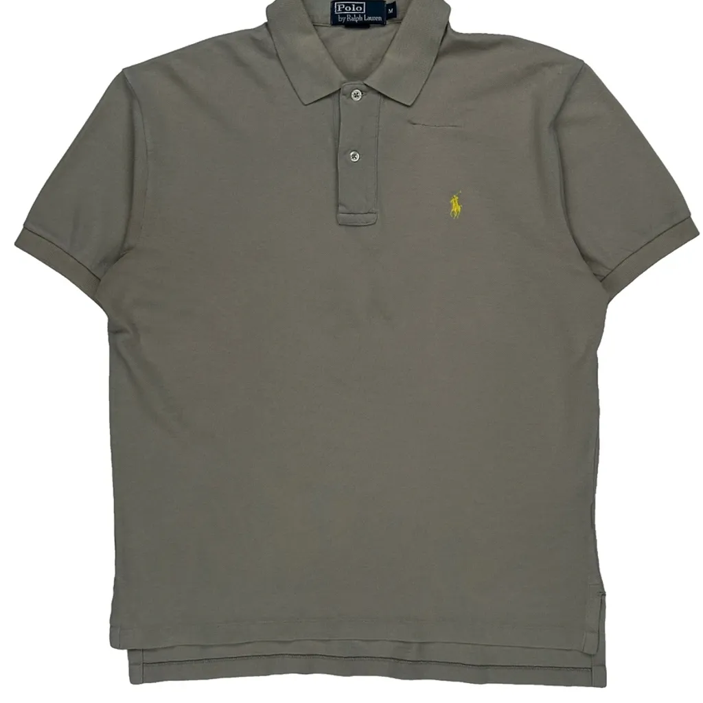 Polo By Ralph Lauren Polo Shirt - Medium Grey Cotton - Image 5