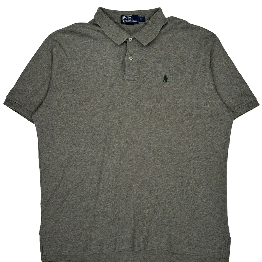 Polo By Ralph Lauren Polo Shirt - XL Grey Cotton - Image 5