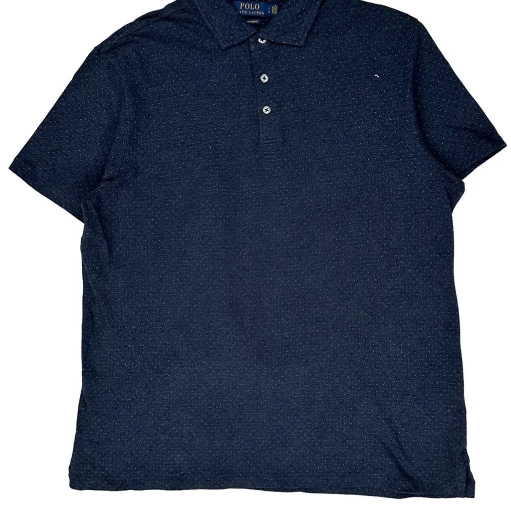 Polo By Ralph Lauren Slim Fit Polo Shirt - Large Navy Cotton - Image 4