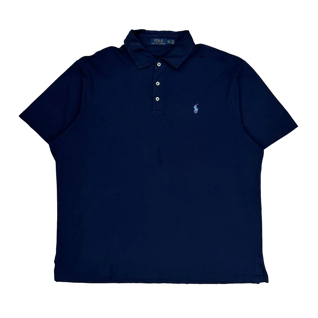 Polo By Ralph Lauren Polo Shirt - 2XL Navy Cotton