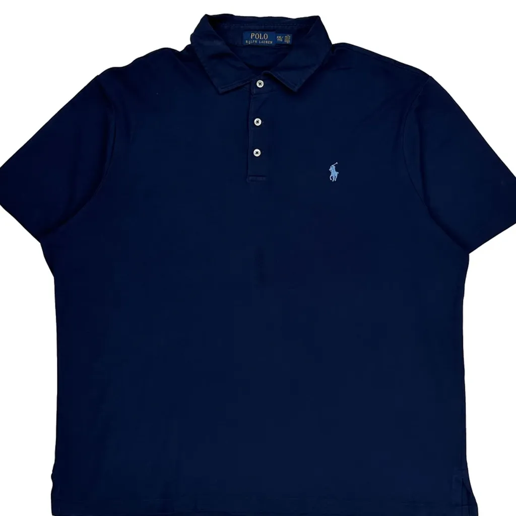 Polo By Ralph Lauren Polo Shirt - 2XL Navy Cotton - Image 4