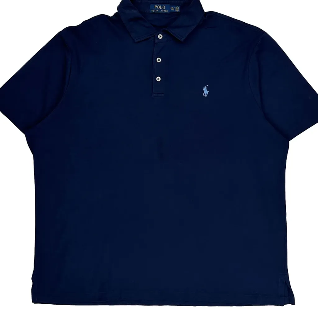 Polo By Ralph Lauren Polo Shirt - 2XL Navy Cotton - Image 5