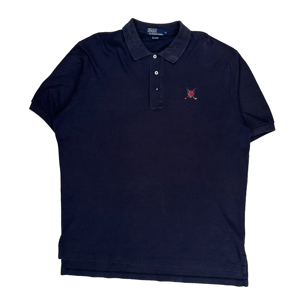 Polo By Ralph Lauren Polo Shirt - 2XL Navy Cotton