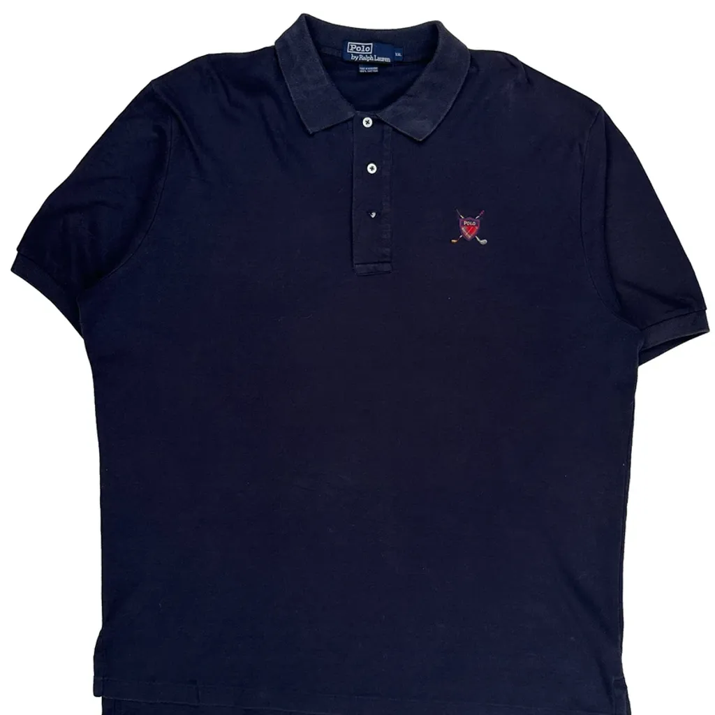 Polo By Ralph Lauren Polo Shirt - 2XL Navy Cotton - Image 4