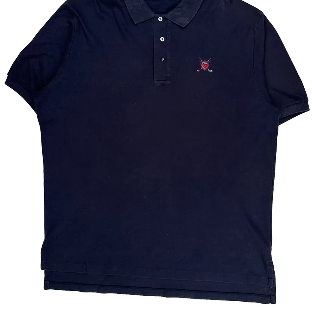Polo By Ralph Lauren Polo Shirt - 2XL Navy Cotton - Image 5