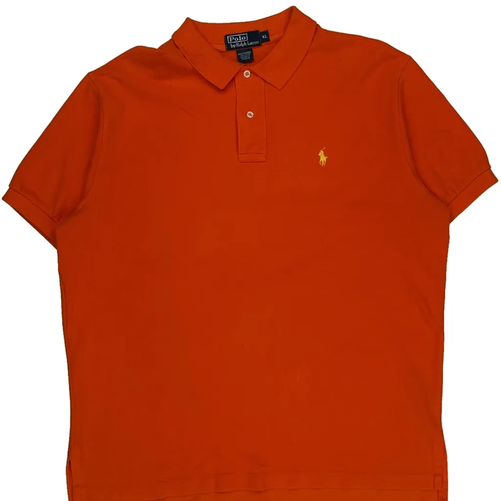 Polo By Ralph Lauren Polo Shirt - XL Orange Cotton - Image 5