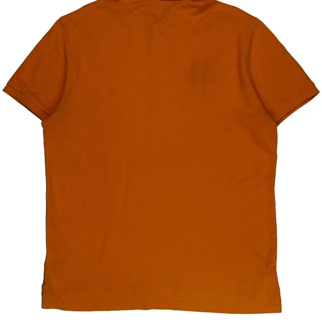 Polo By Ralph Lauren Slim Fit Polo Shirt - XL Orange Cotton - Image 6