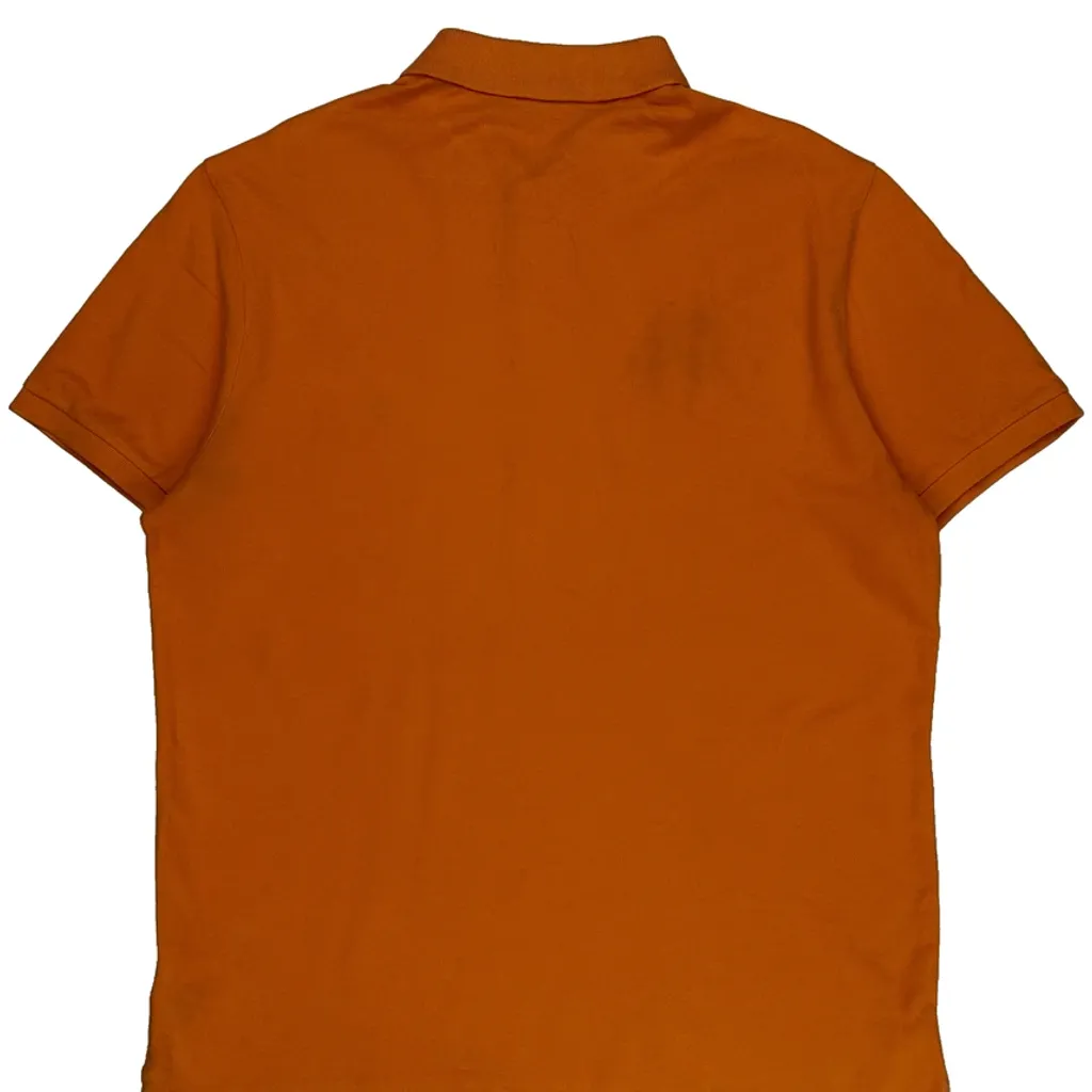 Polo By Ralph Lauren Slim Fit Polo Shirt - XL Orange Cotton - Image 7