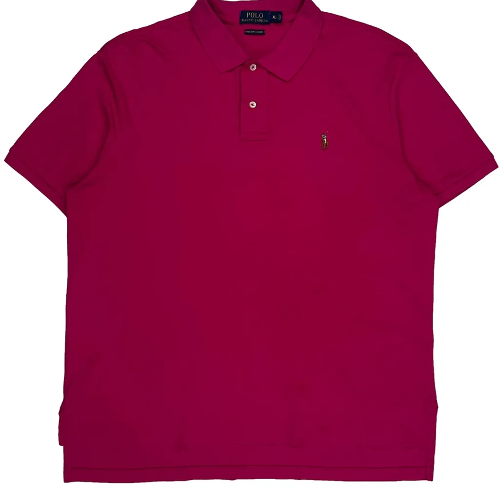 Polo By Ralph Lauren Polo Shirt - XL Pink Cotton - Image 4