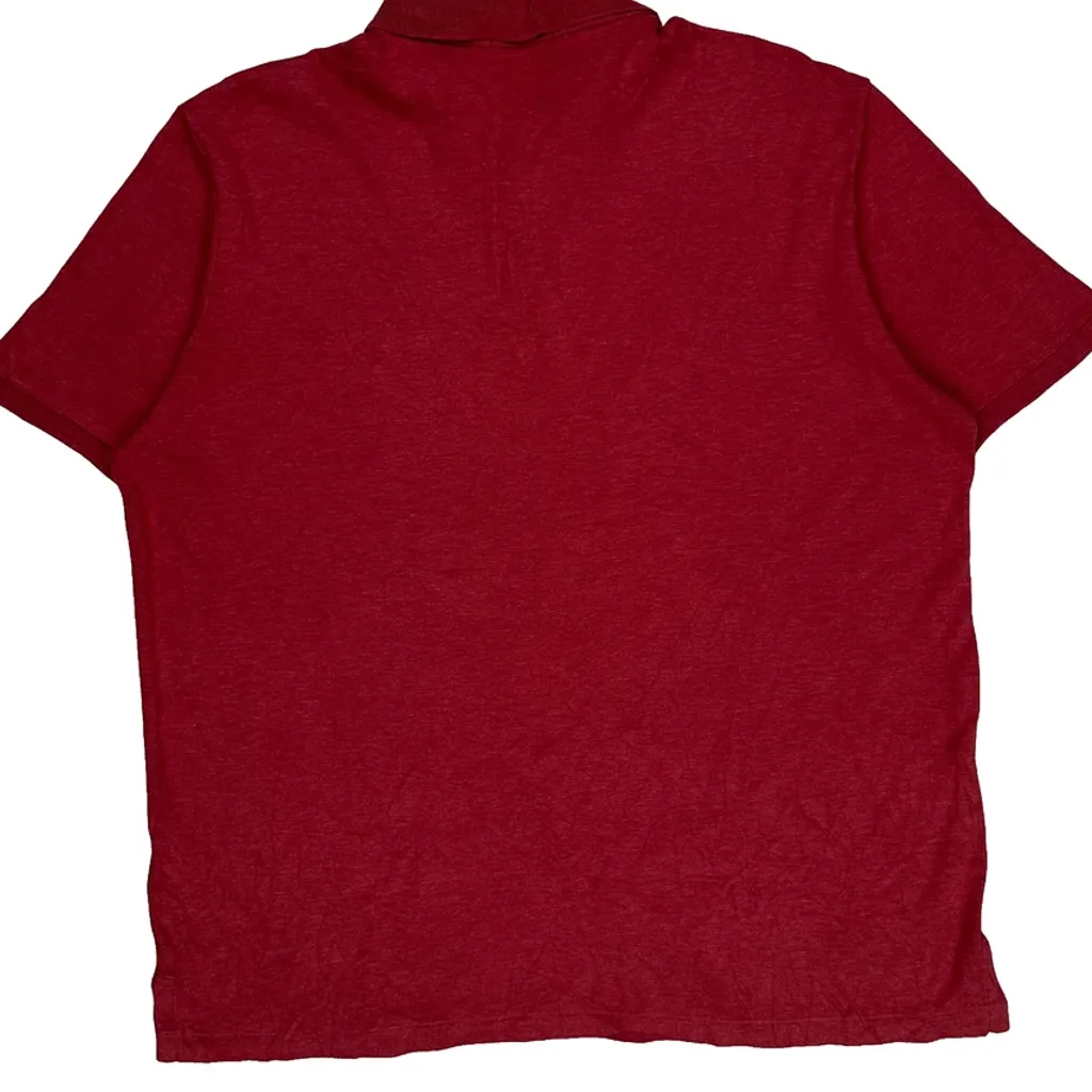 Polo By Ralph Lauren Polo Shirt - Large Red Cotton - Image 7