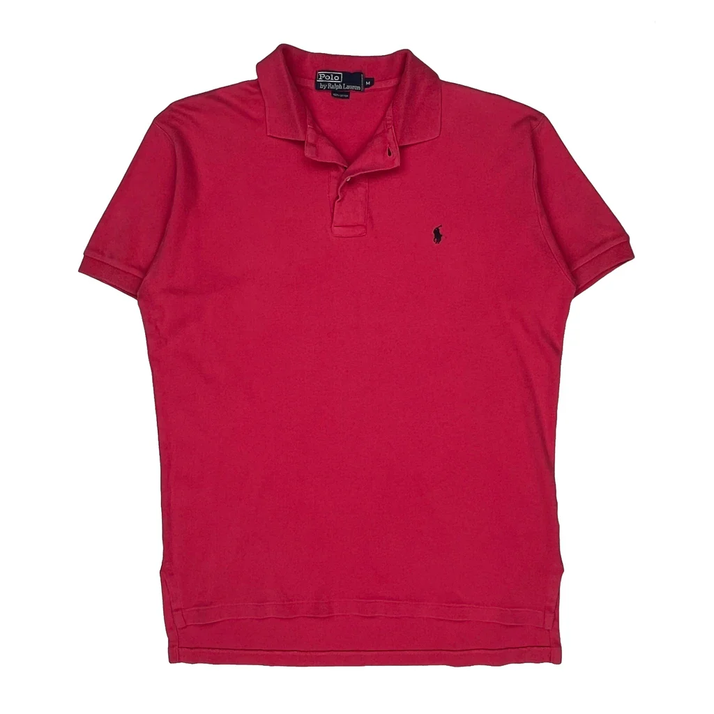 Polo By Ralph Lauren Polo Shirt - Medium Red Cotton