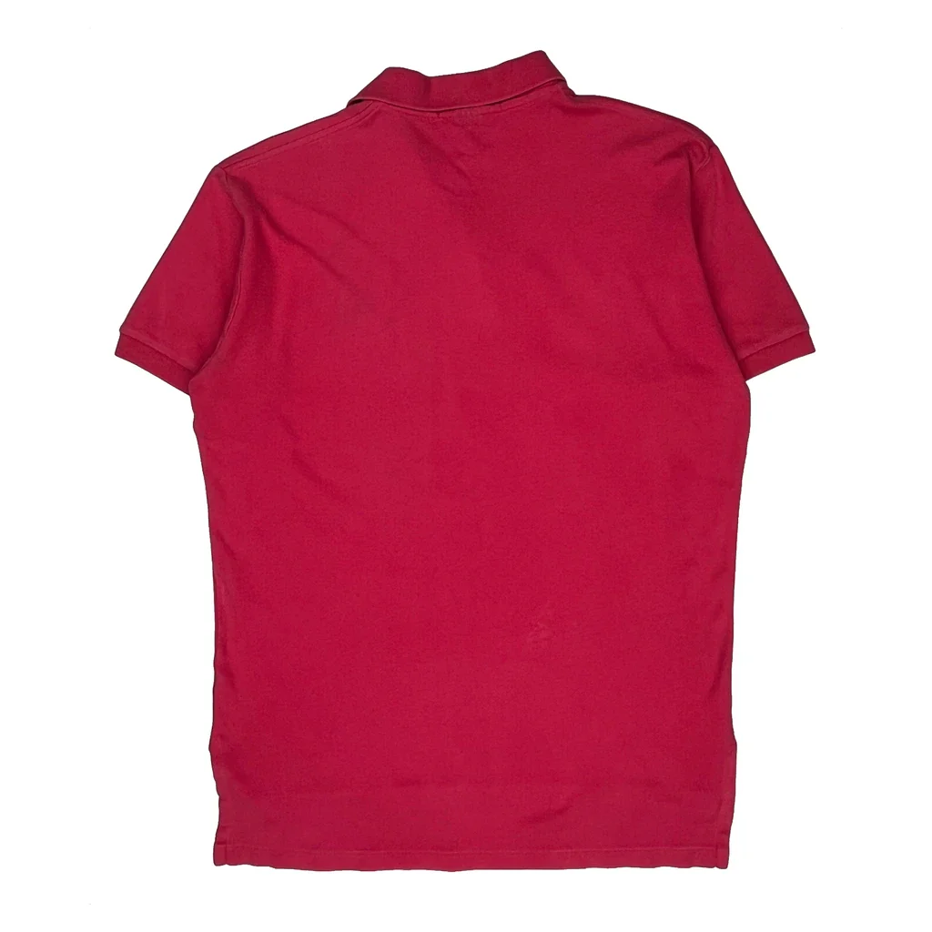 Polo By Ralph Lauren Polo Shirt - Medium Red Cotton - Image 2
