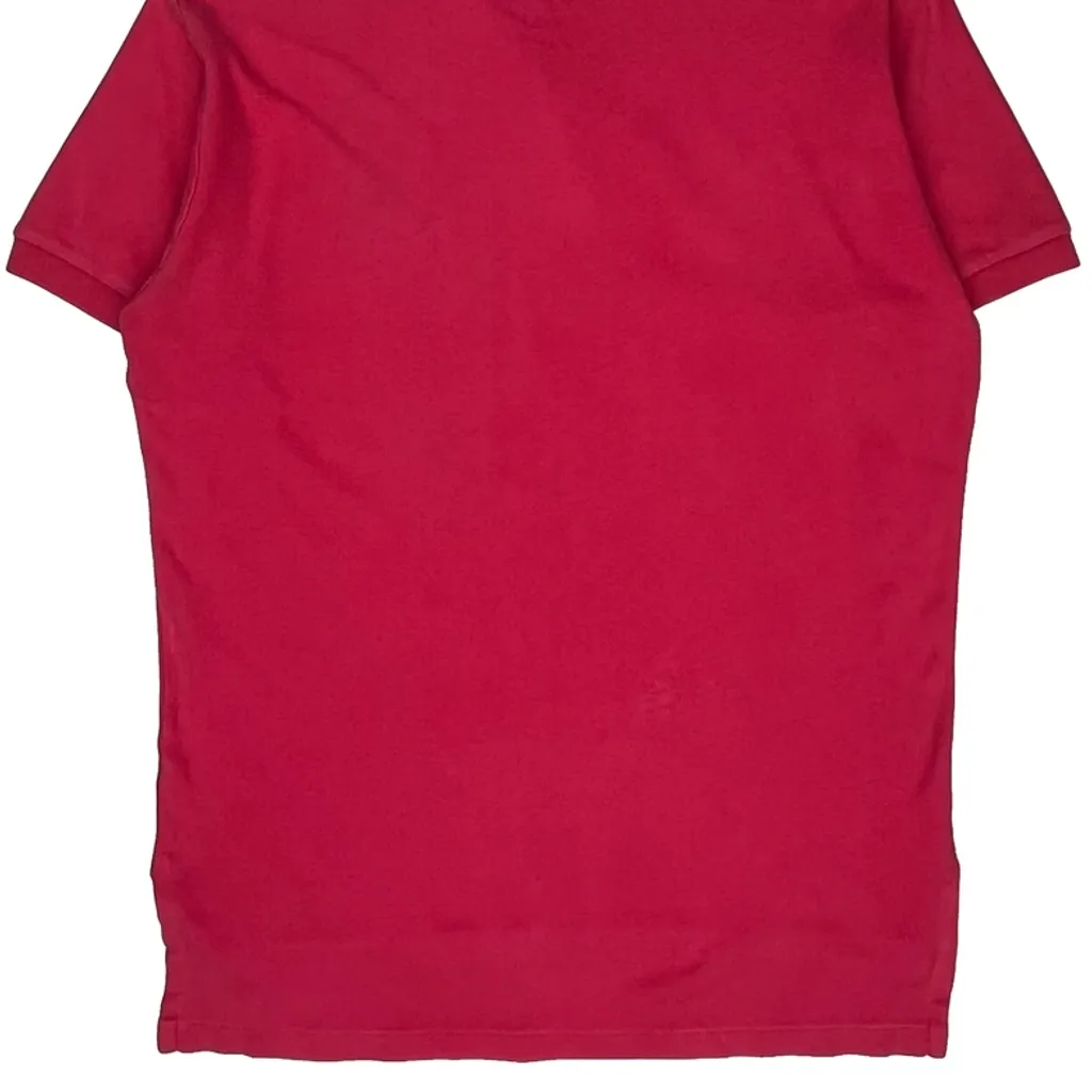 Polo By Ralph Lauren Polo Shirt - Medium Red Cotton - Image 7