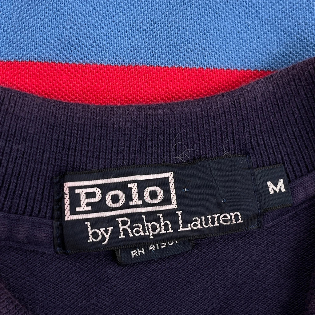 Polo By Ralph Lauren Striped Polo Shirt - Medium Red Cotton - Image 3