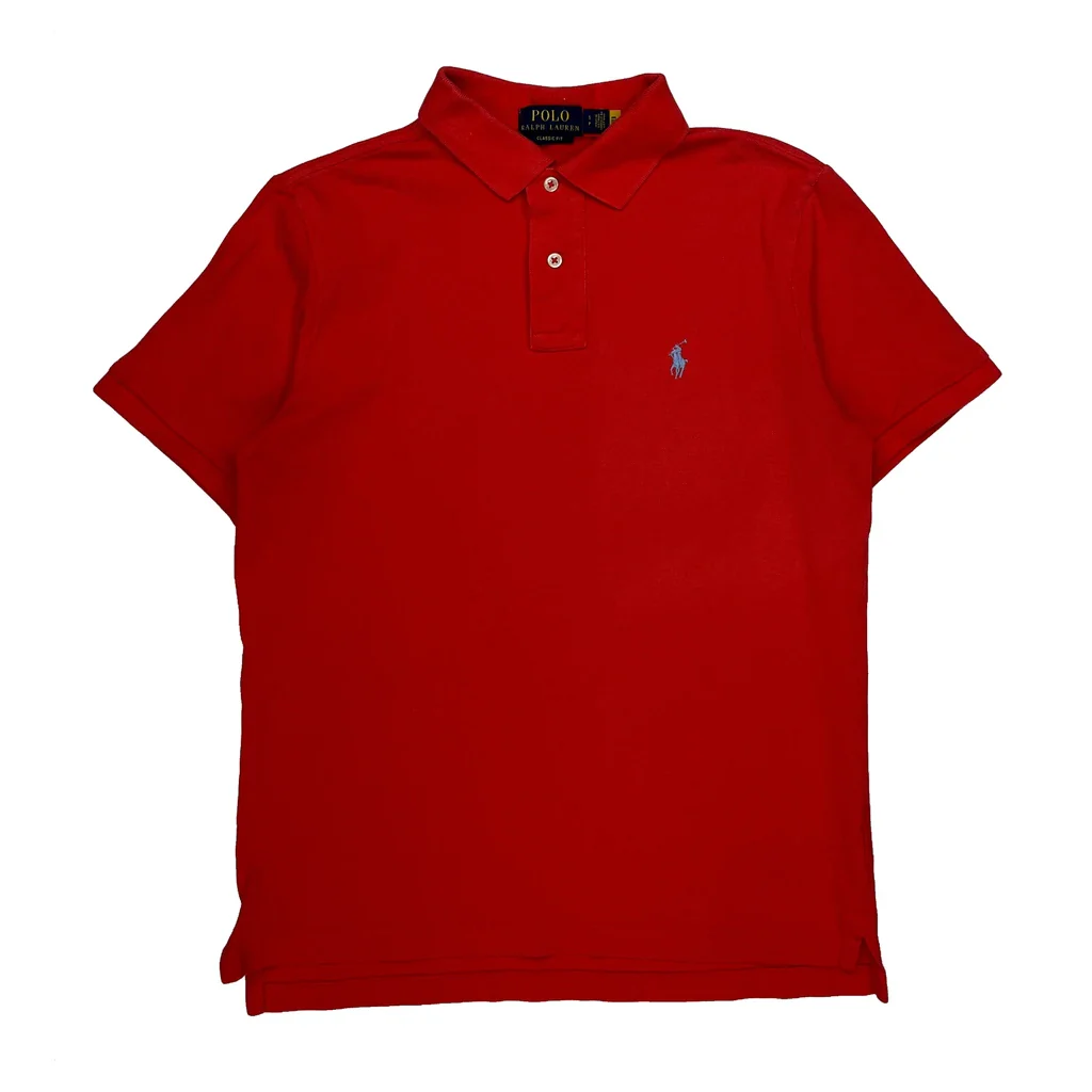 Polo By Ralph Lauren Polo Shirt - Small Red Cotton