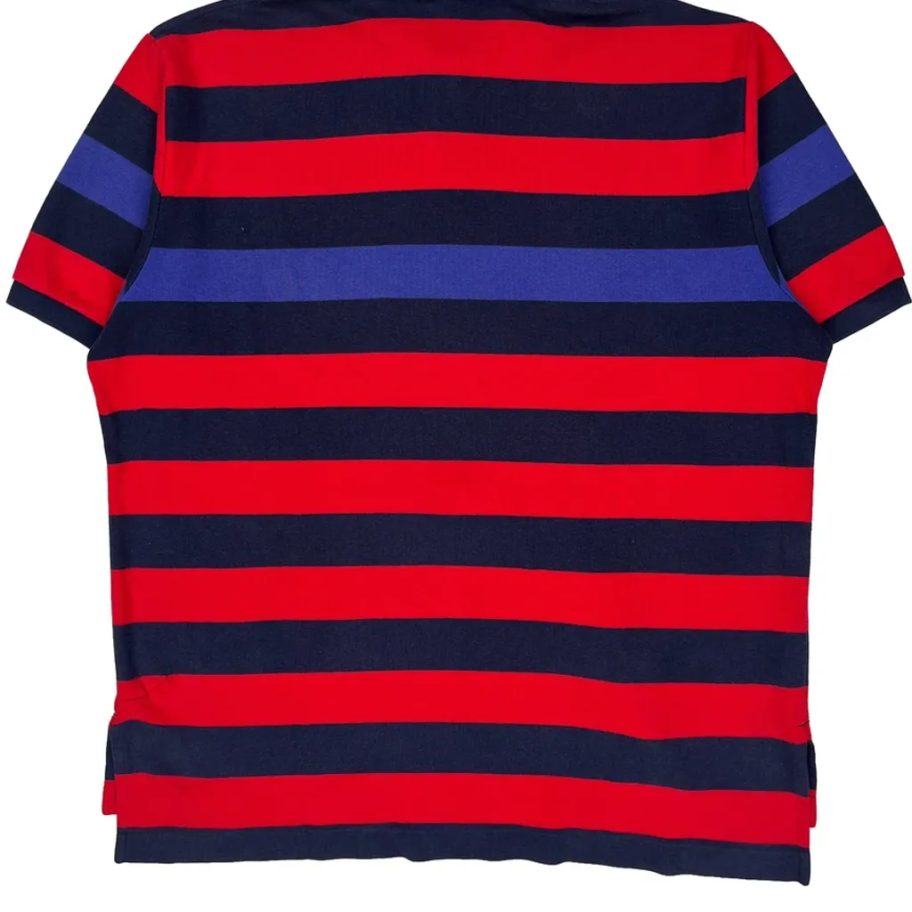 Polo By Ralph Lauren Striped Polo Shirt - XL Red Cotton - Image 6